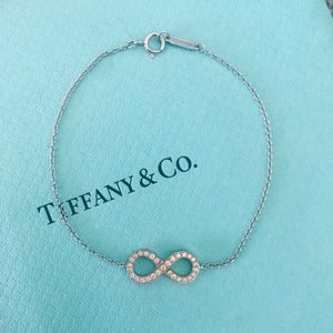 Tiffany infinity platinum diamond bracelet